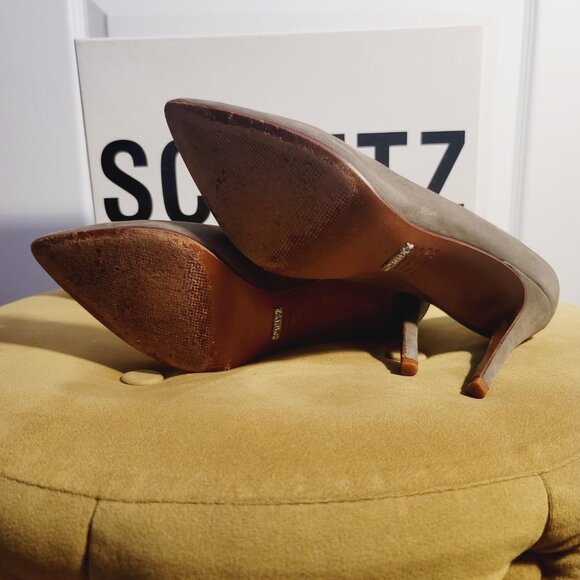 SCHULTZ LOJA FECHADO SALTO ALTO TAUPLE PUMPS IN SIZE 8 - Picture 2 of 9